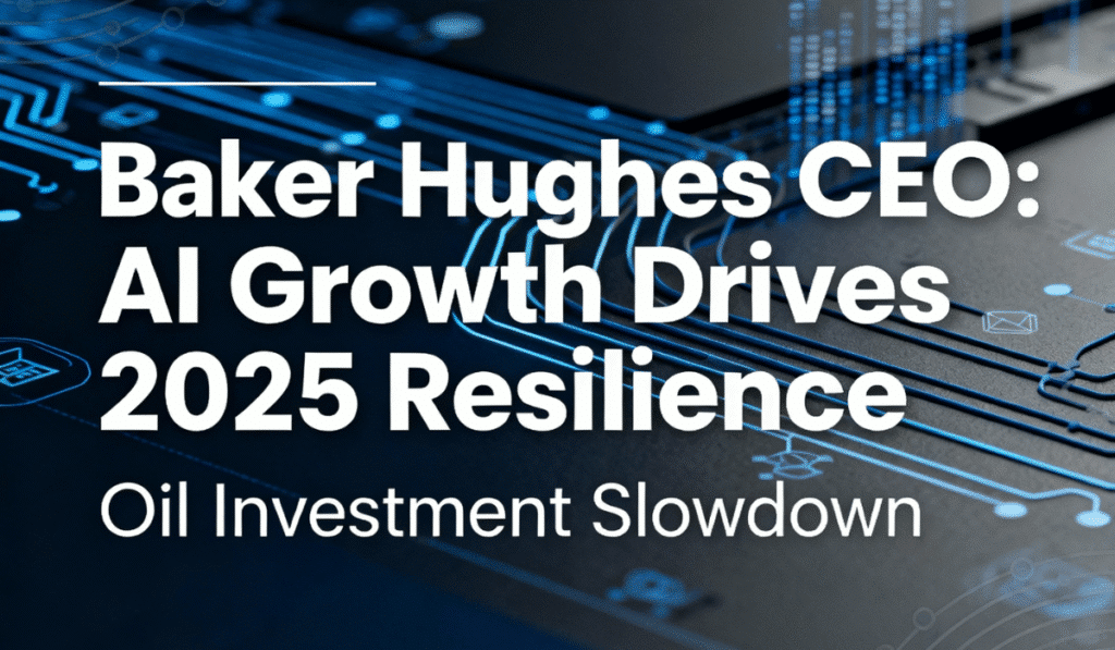 Baker Hughes CEO 2025 AI Growth Oil Investment: Resilience Amid Market Headwinds 1 Baker Hughes CEO 2025 AI growth oil investment outlook headline with technology background
