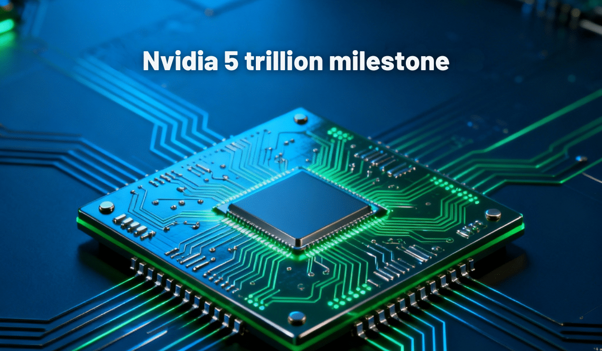 Nvidia becomes first company to reach $5 trillion market capitalization driven by AI boom