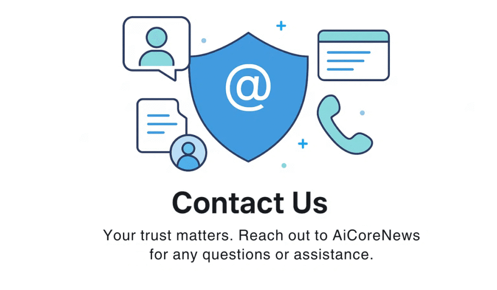Contact Us — AiCoreNews. Your trust matters: reach out for questions, feedback, or assistance.