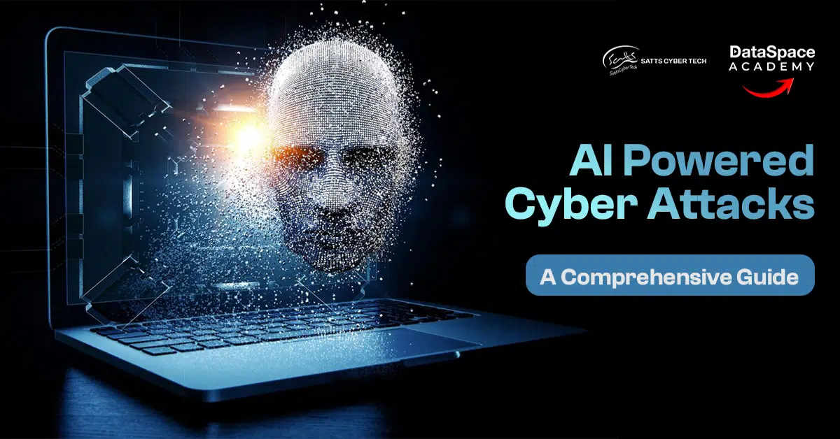 Anthropic AI-orchestrated cyberattacks visual showing a glowing digital human face emerging from a laptop screen, symbolizing AI-powered cyber attacks targeting enterprises.