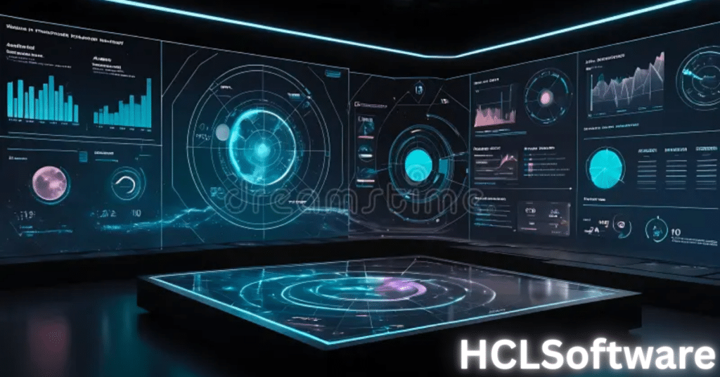 HCLSoftware AI analytics dashboard visualizing real-time enterprise data insights after Jaspersoft acquisition.