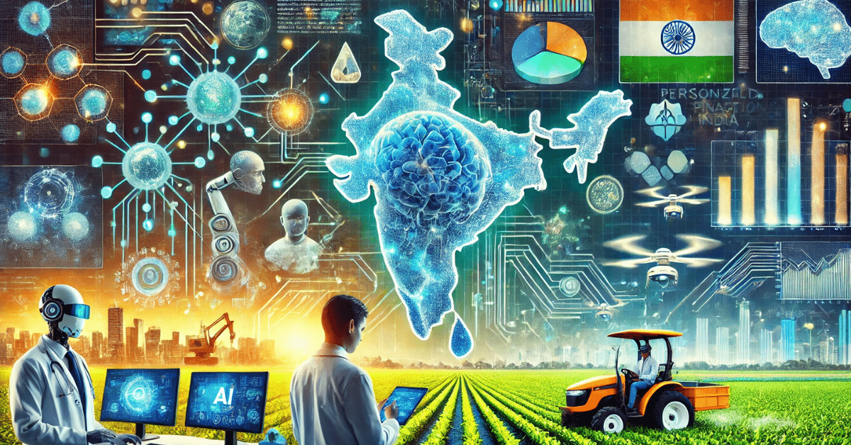 Indian professionals mastering top GenAI courses India 2025 on laptops with AI interfaces.